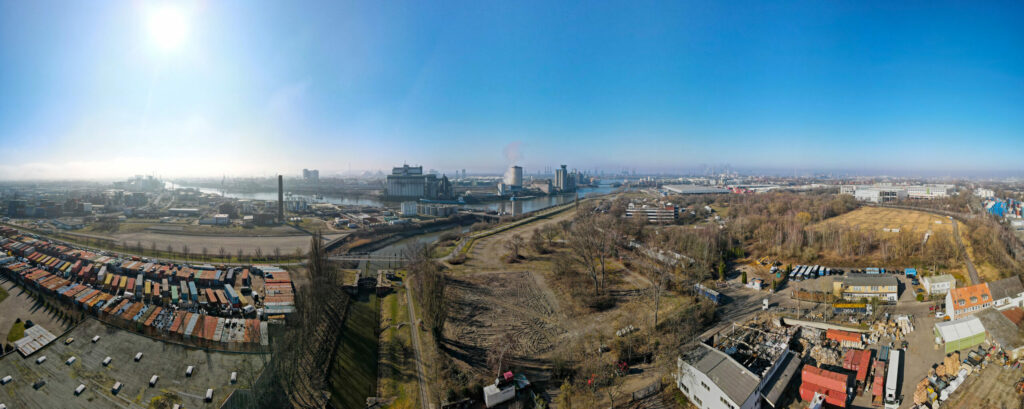 Blick auf Geothermie-Grundstück